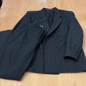 Men's Classic Bue Double Breasted Suit